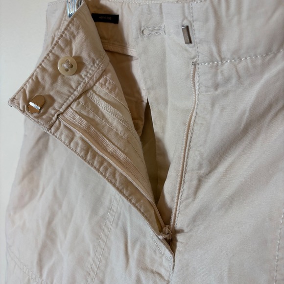 Talbots Heritage Beige Crop Wide Leg‎ Pants Women's Size 6 Casual Comfy - Picture 6 of 9